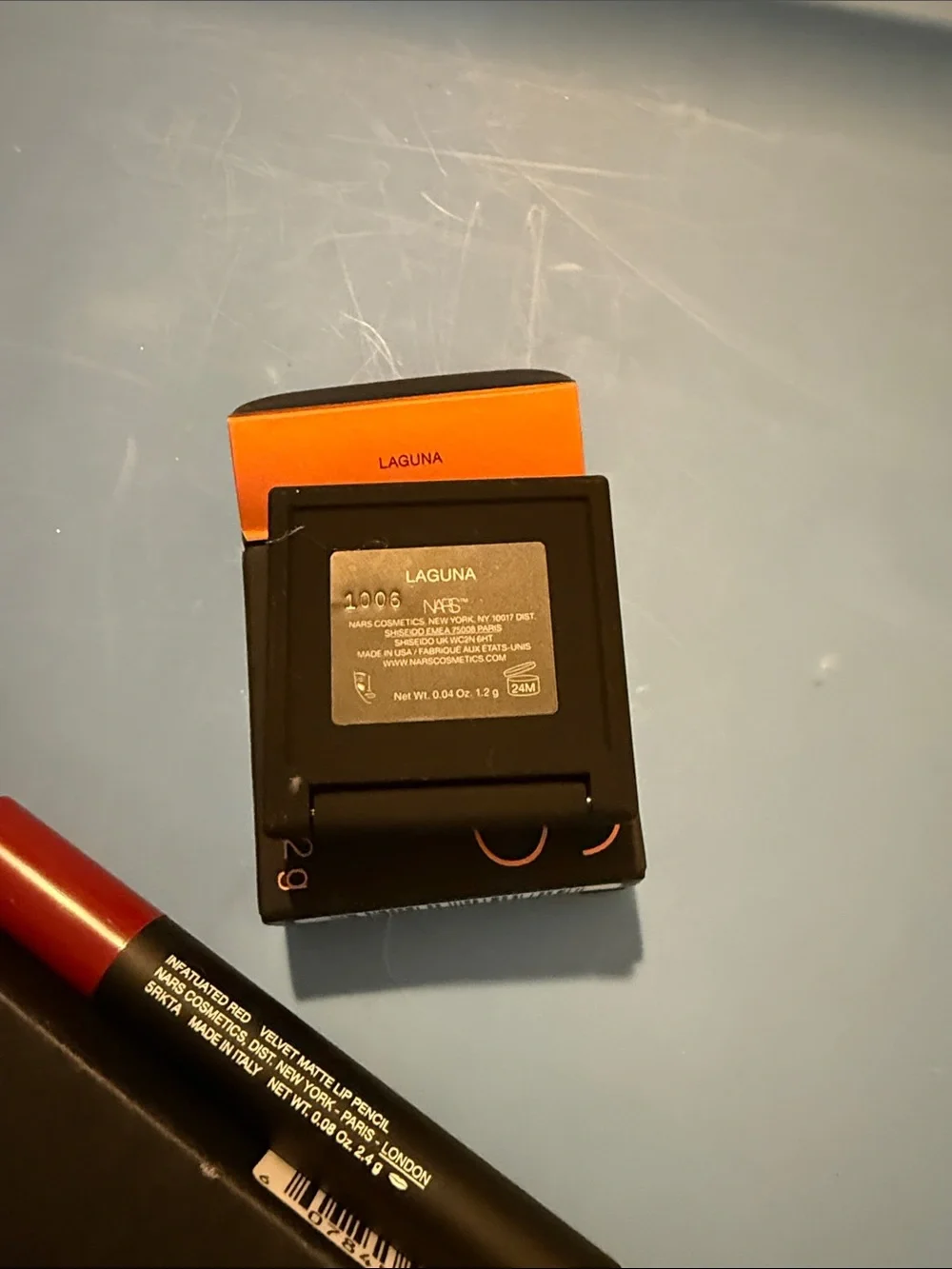 NARS Laguna Bronzing Powder & Velvet Matte Lip Pencil in Red